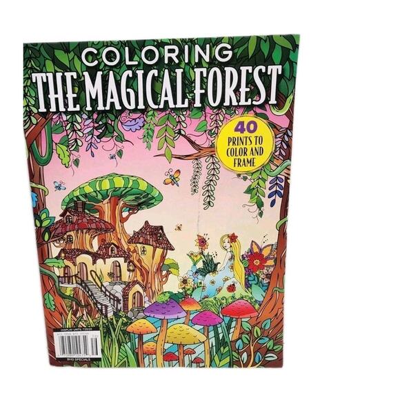 New 2025 "THE MAGICAL FOREST" Coloring Book with 40 Prints To Color & Frame1 - Picture 1 of 16